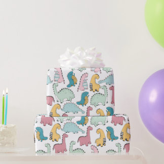 Dinosaur wrapping paper