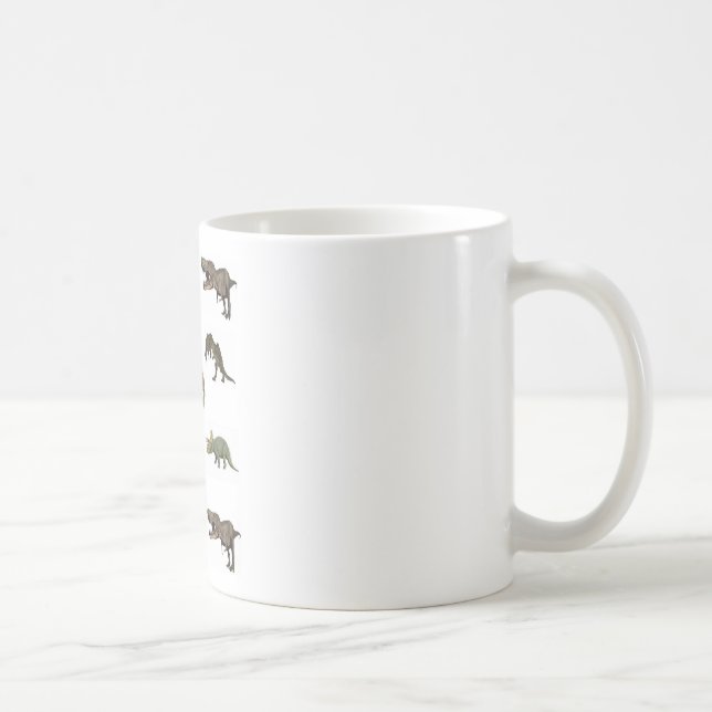 Dinosaur Wrapping Paper Coffee Mug (Right)