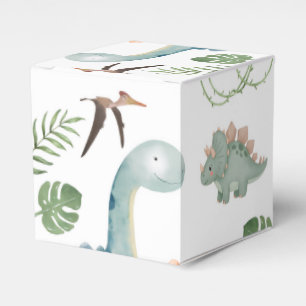 Dinosaur Wrapping Paper Favour Box