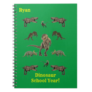 Dinosaur Wrapping Paper Notebook