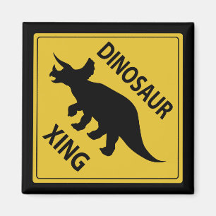 Dinosaur Xing Magnet