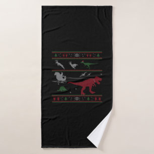 Dinosaur Xmas gift   Bath Towel