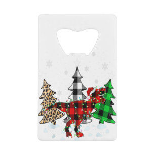 Dinosaur Xmas Tree Buffalo Plaid Trex Dinosaur Chr