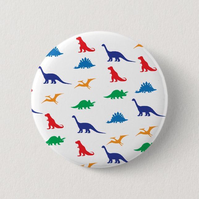 Dinosaurs 6 Cm Round Badge (Front)
