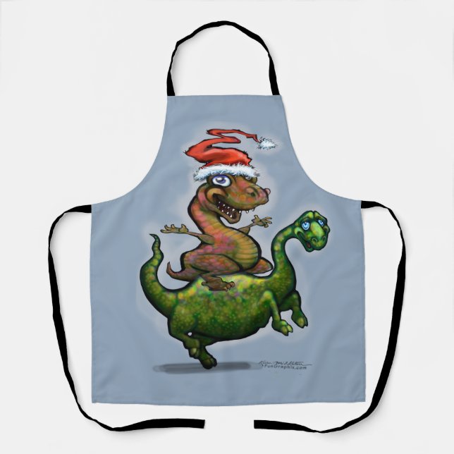 Dinosaurs All-Over Print Apron (Front)