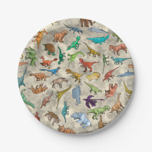 Dinosaurs and Prehistoric Animals Paper Plate