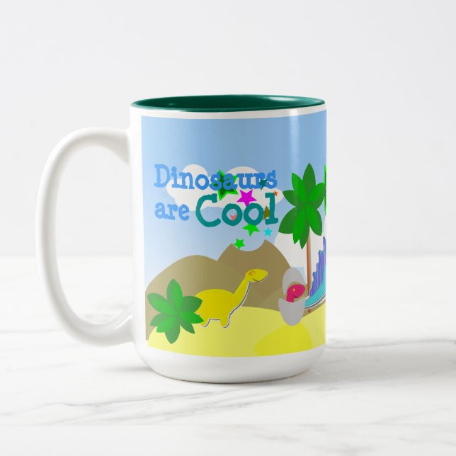 Dinosaurs Are Cool Name Mug (Left)