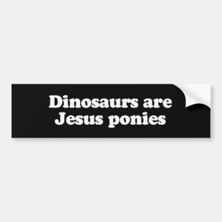 Dinosaurs are Jesus ponies Bumper Sticker