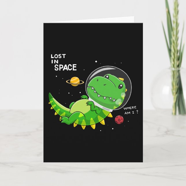 Dinosaurs astronaut card (Front)
