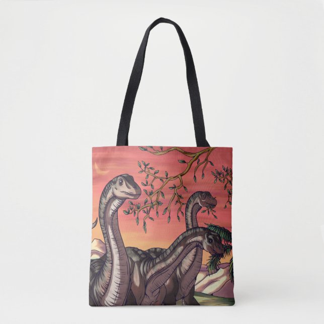 Dinosaurs at Dusk Tote Bag (Front)
