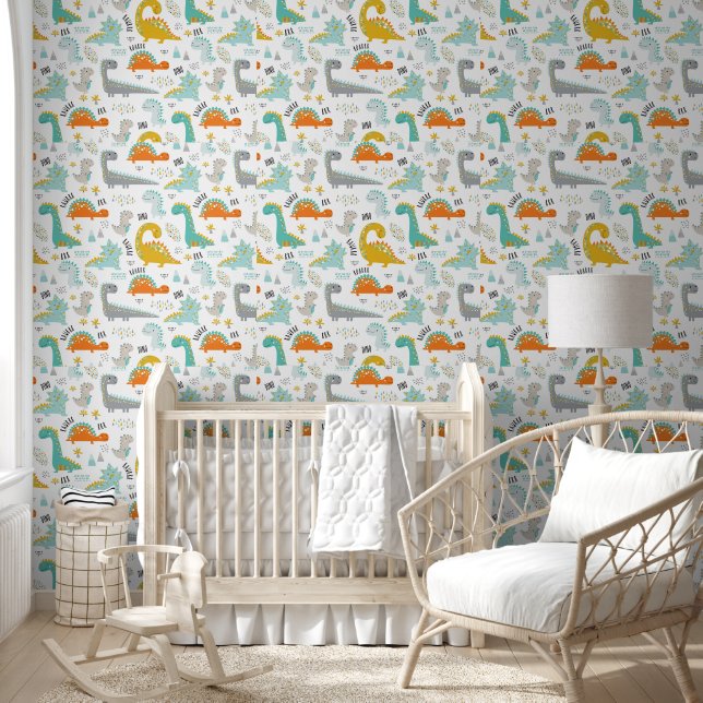 Dinosaurs Baby Nursery  Wallpaper (Kids)