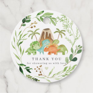 Dinosaurs Baby Shower Favor Tags Gift Tags
