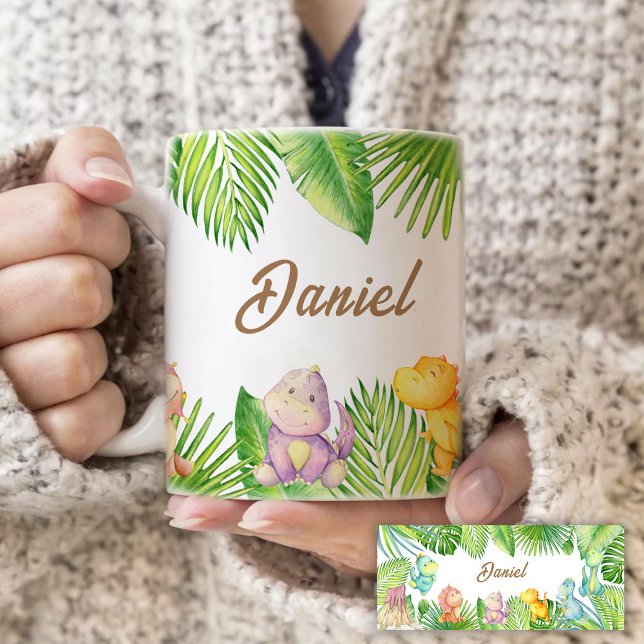 Dinosaurs Baby Two-Tone Coffee Mug (Creator Uploaded)