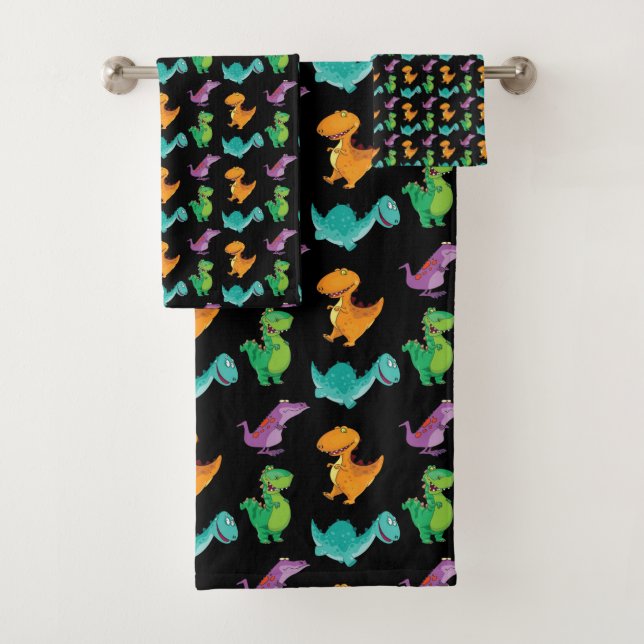 DINOSAURS BATH TOWEL SET (Insitu)