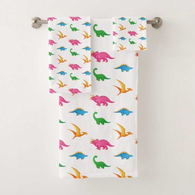 DINOSAURS BATH TOWEL SET (Insitu)
