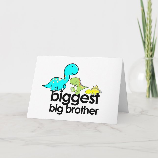 dinosaurs biggest big brother card (Front)