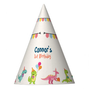 Dinosaur's birthday party hat