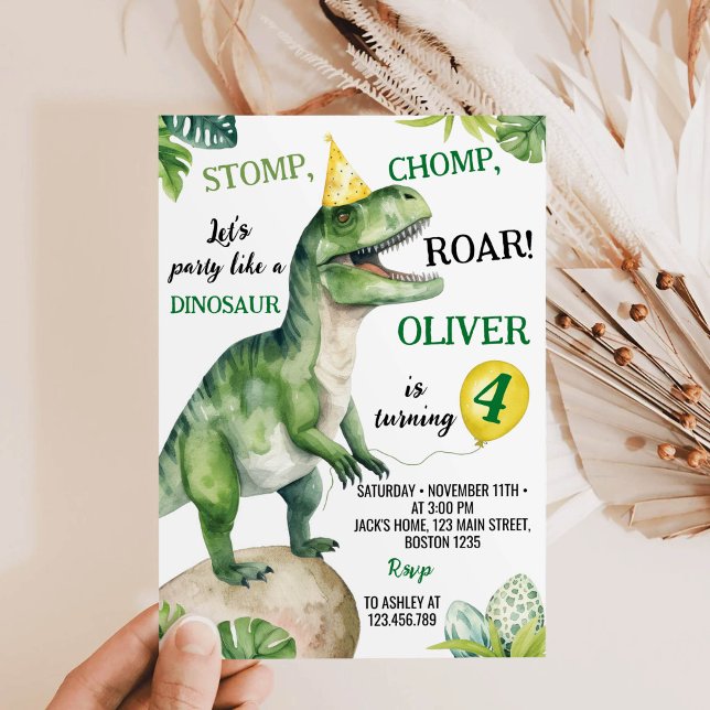Dinosaurs Birthday Party Invitation (Creator Uploaded)