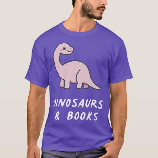 Dinosaurs & Books Kawaii Lover Anime Pastel Goth A T-Shirt
