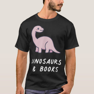 Dinosaurs & Books Kawaii Lover Anime Pastel Goth A T-Shirt