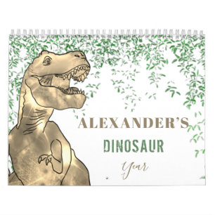 Dinosaurs Boys personalised Calendar