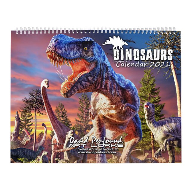 Dinosaurs Calendar 2021 David Penfound (Cover)