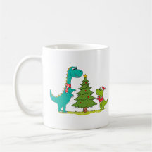 Dinosaurs Christmas Celebrating