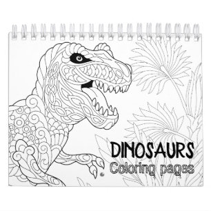 Dinosaurs Colouring Pages Calendar