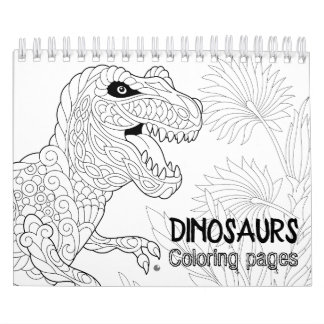 Dinosaurs Colouring Pages Calendar