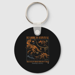 Dinosaurs didn't read funny teacher gift classroom key ring