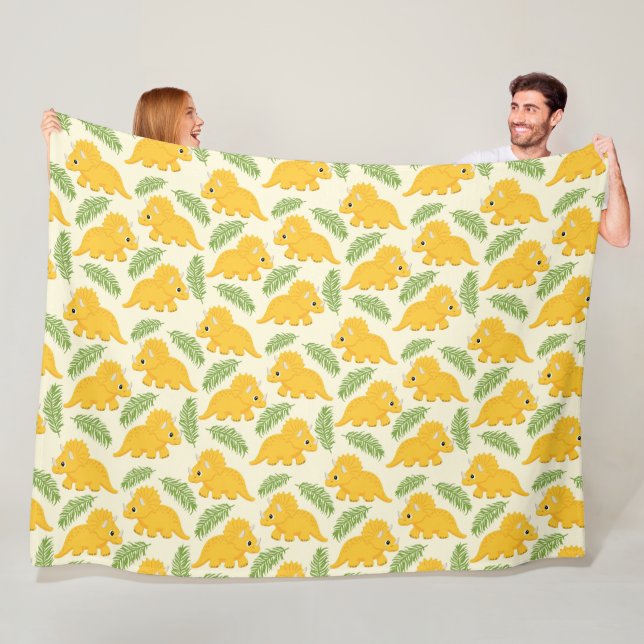 Dinosaurs! Fleece Blanket (In Situ)