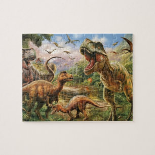 Dinosaurs Floor, Trex Floor, Trex Flooring Jigsaw Puzzle