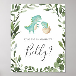 Dinosaurs Guess How Big is Mummy's Belly Sign
