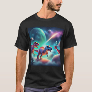 Dinosaurs In Outer Space T-Shirt