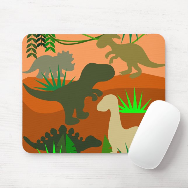 Dinosaurs in the Wild Mouse Pad (With Mouse)