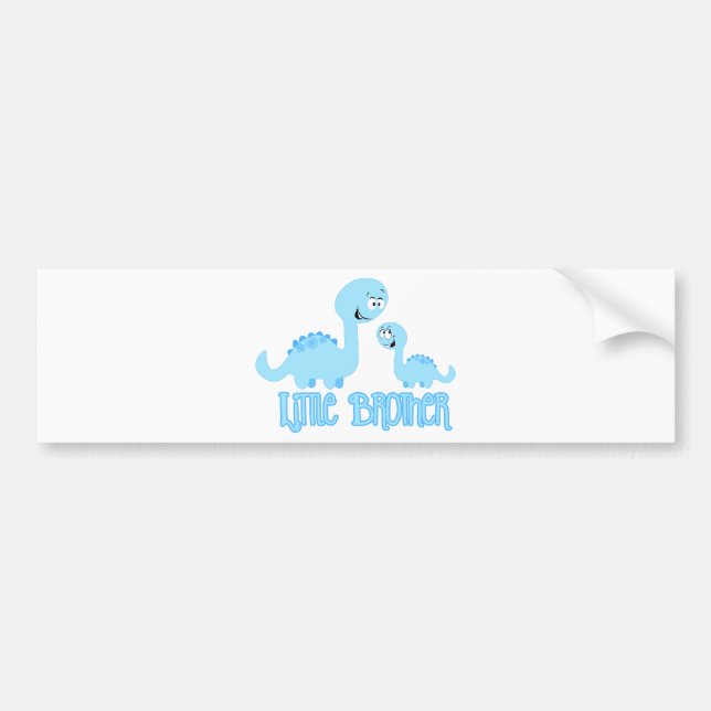 Dinosaurs Little Brother Bumper Sticker (Front)