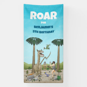 Dinosaurs meet the Stone Age Banner