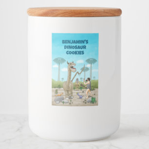 Dinosaurs meets the Stone Age Food Label