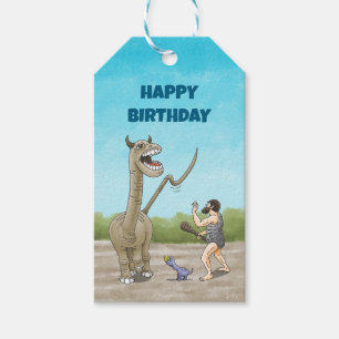Dinosaurs meets the Stone Age Gift Tags