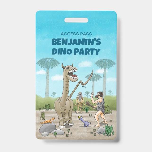 Dinosaurs meets the Stone Age ID Badge (Front)