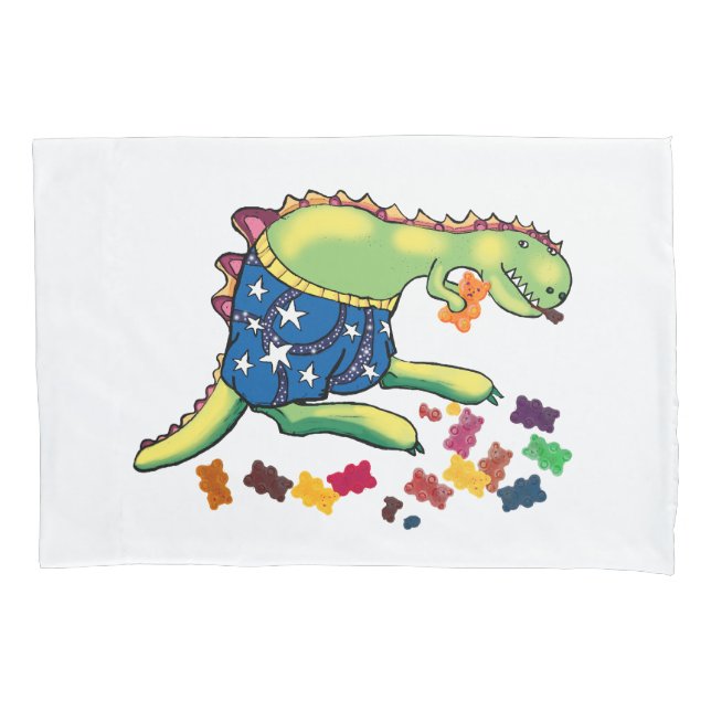 Dinosaurs midnight snack pillowcase (Front)