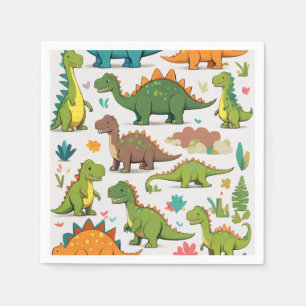 dinosaurs napkin