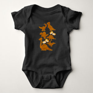 Dinosaurs Nug Life Dino Funny Chicken Nuggets Baby Bodysuit