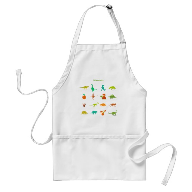 Dinosaurs Pattern Standard Apron (Front)