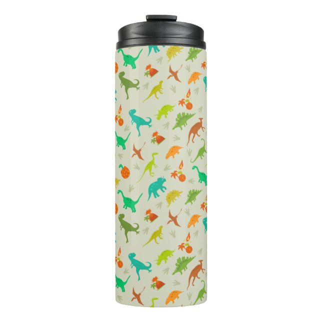 Dinosaurs Pattern Thermal Tumbler (Front)