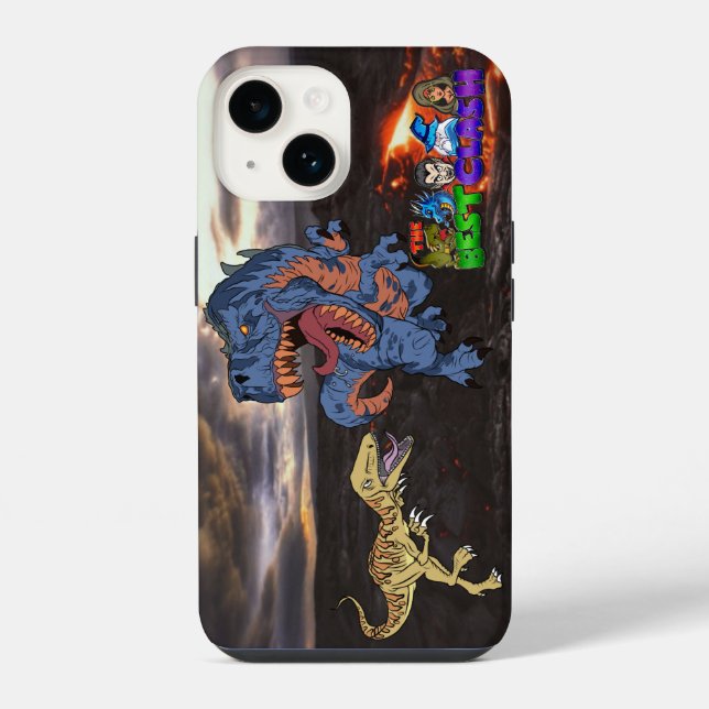 Dinosaurs Phone Case T-Rex Raptor The Best Clash (Back)