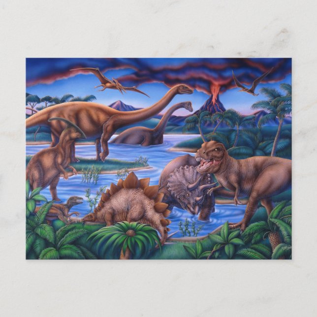 Dinosaurs postcard (Front)