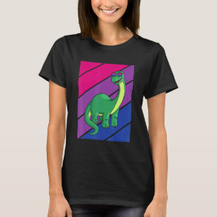 Dinosaurs Pride Bisexual Flag LGBTQ Proud Ally Pri T-Shirt