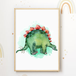 Dinosaurs Print Dino Kids Room Poster