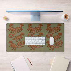 Dinosaurs Programming Binary Code Syntax Desk Mat